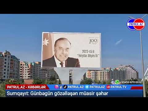 Sumqayıt Bulvarından heyranedici görüntülər