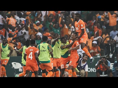 The scenes of Ivory Coast moment they beat DR Congo