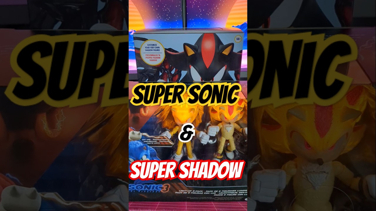 Super Sonic & Super Shadow + Jumbo Shadow! #sonicmovie3 #jakkspacific #shadowthehedgehog