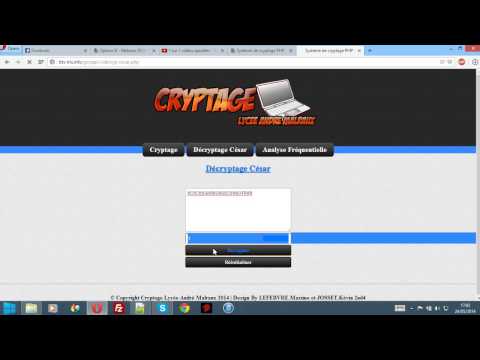 Cryptage, Décryptage et Analyse - PHP
