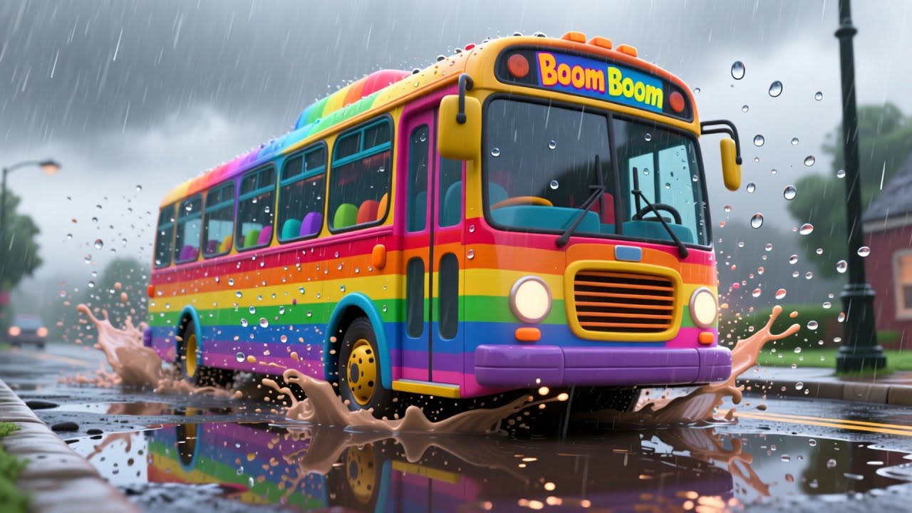 Baby Farm Boom Boom Bus 🚌🌾 Fun Counting Song | Learn 123 for Kids