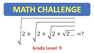 Famous Math Challenge | Grades 9-10 | Evaluating Nested Radicals Profile