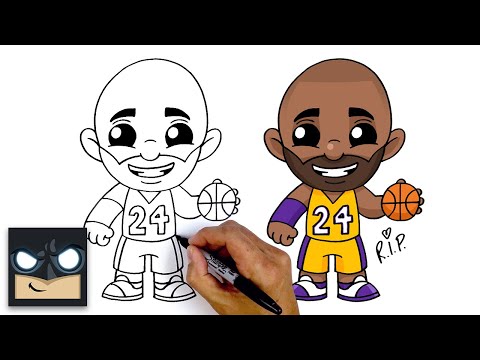 How To Draw Kobe Bryant | LA Lakers