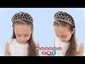 Penteado Infantil de Princesa com Coroa Trançada | Crown Braid Hairstyle with Elastics for Girls 😍💕