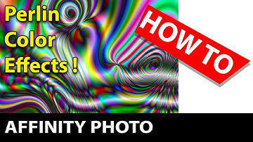 Affinity Photo : Perlin Color effect tutorial how to
