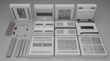 Sci-Fi Modular Corridor - Gaming Asset