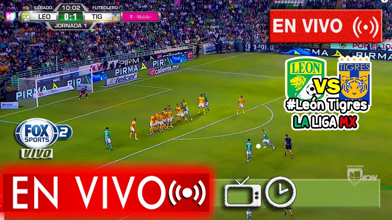 🔴 León 11 Tigres En Vivo Fox Sports JORNADA 9 YouTube