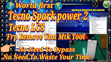 Tecno spark power 2 | Tecno LC8 | Frp Remove Just 2min with Umt Dongle