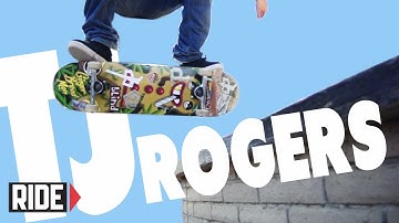 TJ Rogers Skateboarding in Slow Motion - Halfcab Heelflip Noseslide Bigspin Out