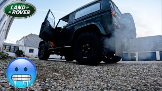 1999 - Land Rover Defender TD5 - Coldstart | POV Startup, Drive around, sound and acceleration