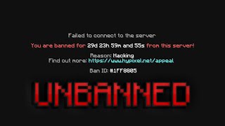 How to get UNBANNED on Hypixel