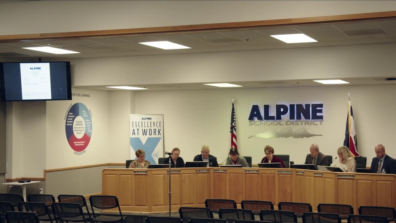 September 17th, 2024 Alpine School District Board Meeting - YouTube