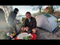 Island camp with my mates  we catch and cook  feasting and partying  cm tri  c