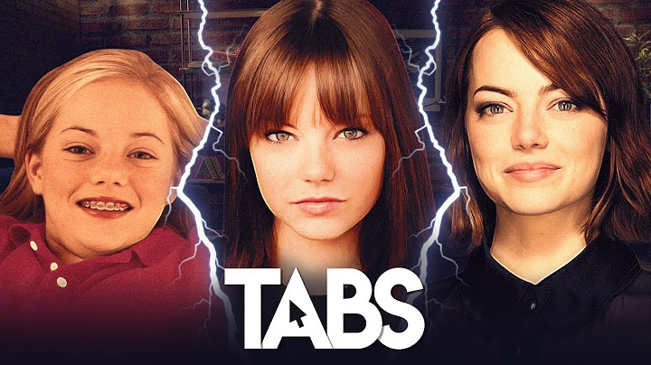 Clic droit sur EMMA STONE - TABS