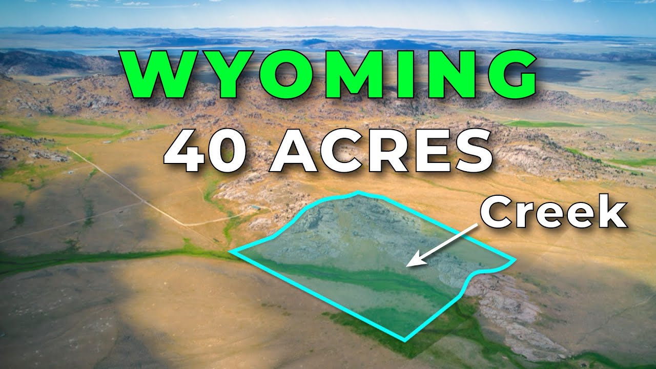 40 Acres of Wyoming Land for Sale with Creek • LANDIO