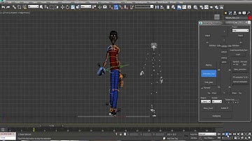 Retargeting & Looping animation along spline , Smart Ground Detection in #3ds max via #Maxscript