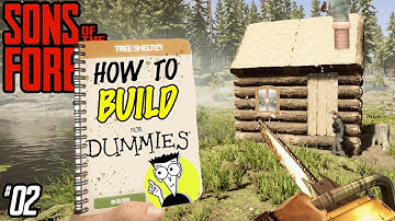 CRAFTING & BUILDING in The Sons of the Forest / Making a CABIN