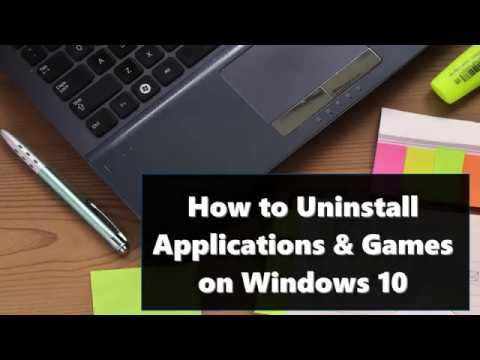 How to Uninstall Applications & Games on Windows 10