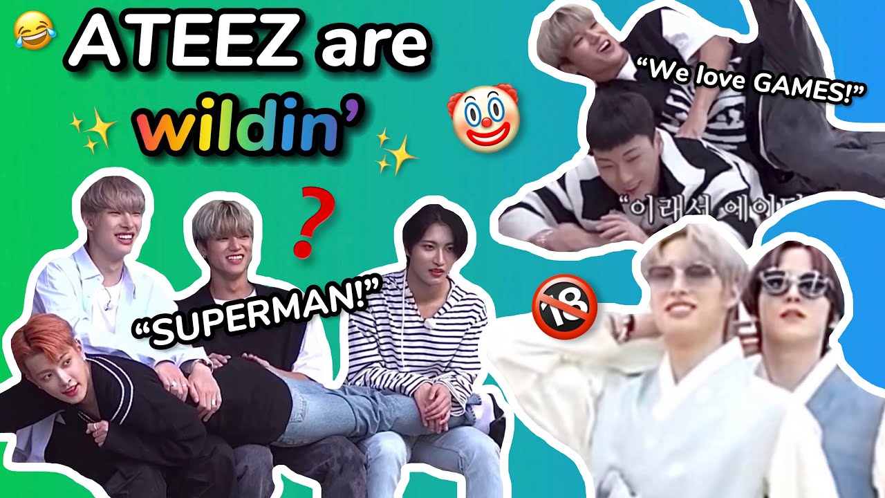 ATEEZ wildin’ moments cuz we shine like Eternal Sunshine