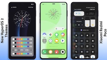 3 New HyperOS 2 control centre Themes for Xiaomi,Redmi,Poco | 3 Best HyperOS 2 Themes