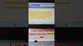 Ms word me line spacing ka kaise use kre , Line spacing apply kaise kre #msword