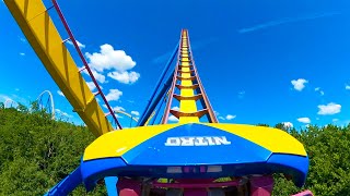 Lets Ride Nitro at Six Flags Great Adventure! Front Seat Roller Coaster POV!