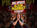 Big update for all pharma students 😩‼️#bsppharmacy #pharmacy #bpharma #pharma #bpharmacy