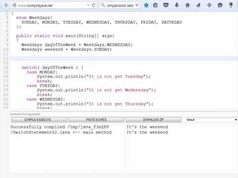 Java SE 8 Programming Part 1: Enumerated Types