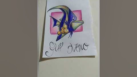 Desenhando: procurando Nemo (Gill e Nemo)