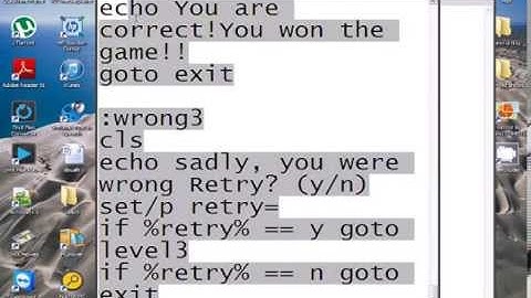 How to make a quiz using Notepad (code in description)