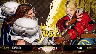Fatal Fury City of the Wolves: Krauser vs Blue Mary no Salão Kaiser (Gameplay 4K)