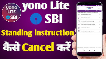 yono Lite SBI cancel standing instruction | how to cancel standing instruction with yono Lite SBI