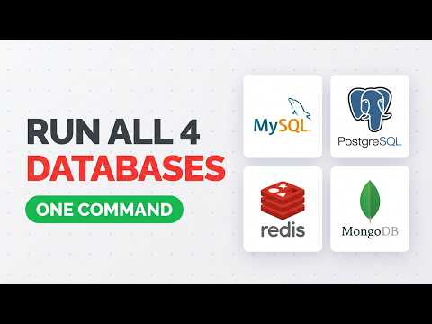 Run MySQL, PostgreSQL, Redis and MongoDB in Docker — One Command Tutorial (2026)