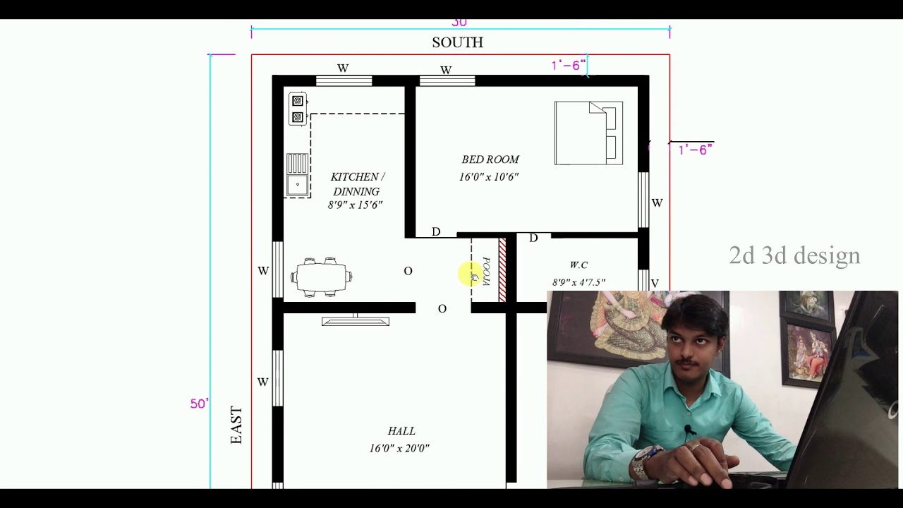 Bast North Face 2bhk House plan as per vasthu Tamil ll 100 - YouTube