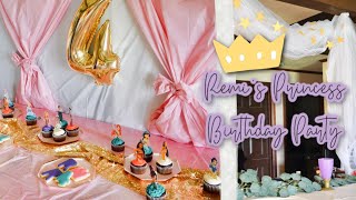 Disney Princess Birthday Party Haul & Set Up // Remi's Princess 4th Birthday Party