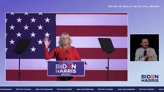 Celebrity Dr. Jill Biden is LIVE at a Drive-In Rally in Savannah, Georgia | Joe Biden For President 2020 Wealth
