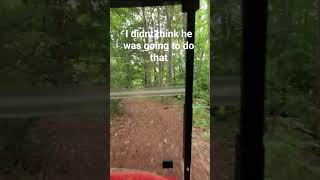 off roading on bro's golf cart!!! Very unexpected-!!!