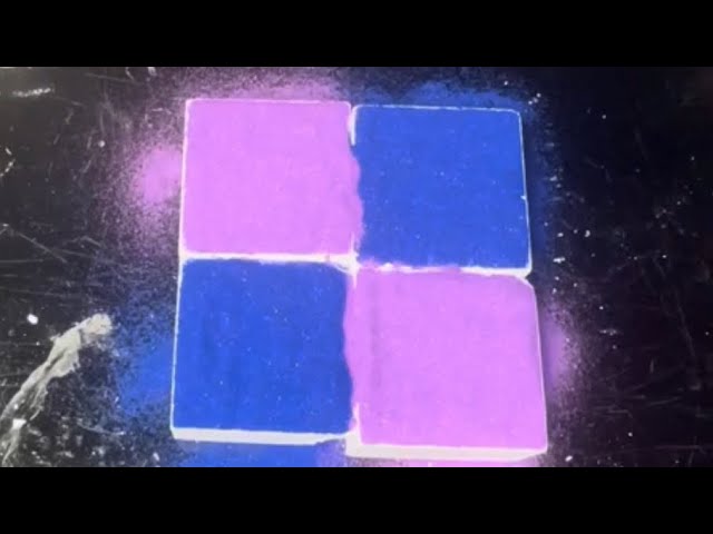 Homemade Gym chalk blocks with softener #asmr #gymchalkvideo #satisfying  #oddlysatisfying #experimentbindu