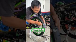 They Cut The Tire Before Racing Heres Why dragrace dragbike racinglife racebike motorcycle