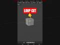 Blender Loop Cut Tool in 30 Seconds ⚡ #tectuts #blender #3dmodeling #tutorial