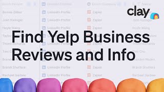 How to Find Yelp Business Reviews and Information at Scale | Sales Prospecting Hack | Clay