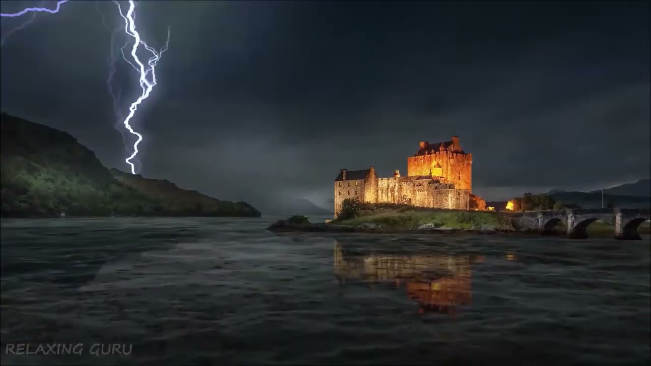 Heavy Thunderstorm Sounds NO RAIN with Thunder and Lightning sounds 10 Hours