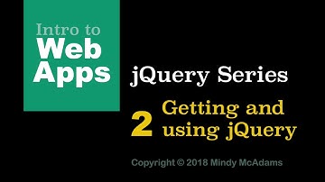 jquery 02 - Getting and using the jQuery library