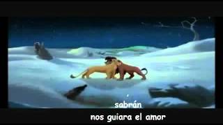 Video thumbnail of "El Rey Leon 2-Nos Guiara el Amor (Letra)-Español Latino"