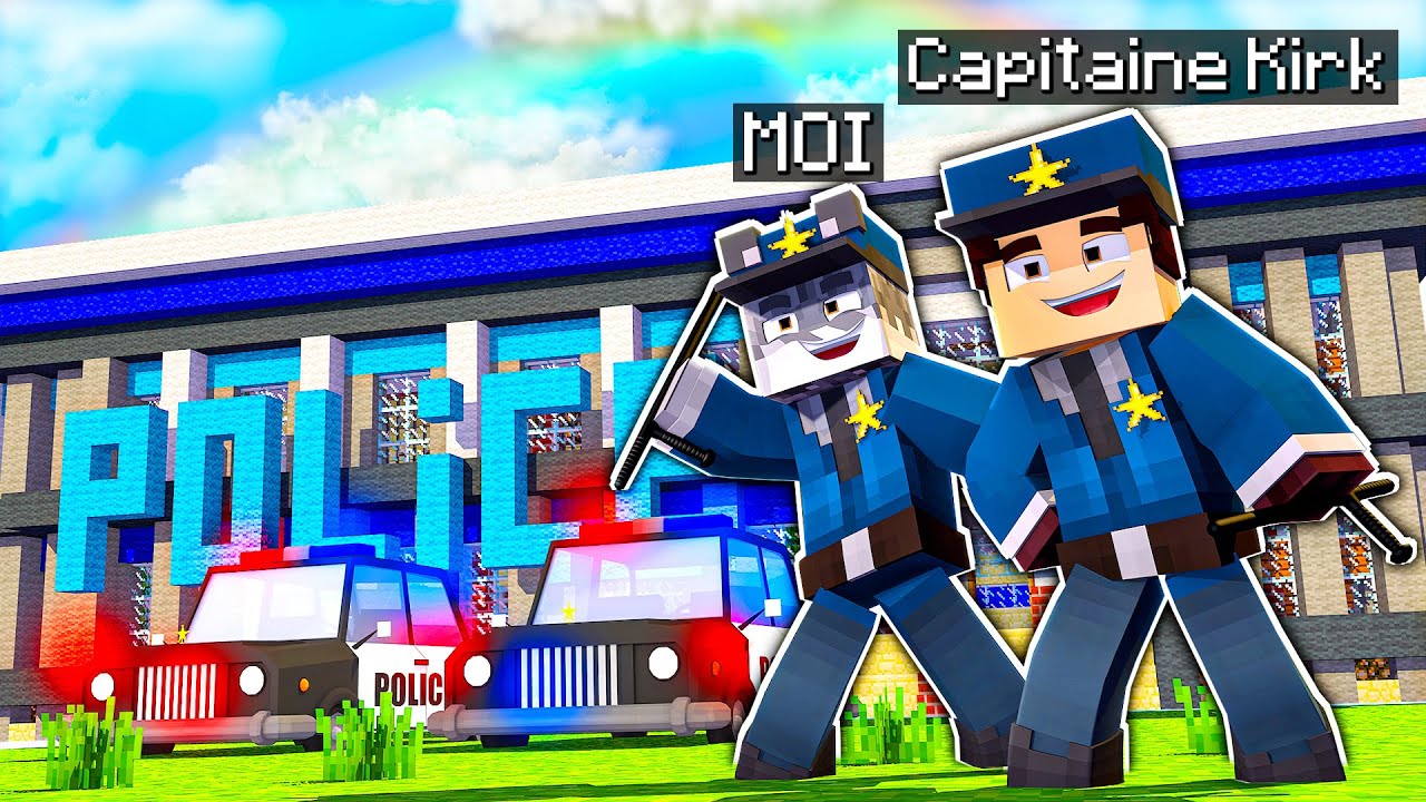 ON DEVIENT POLICIER AVEC LE CAPITAINE KIRK DANS MINECRAFT | Map