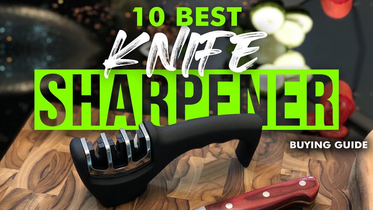 Kitchen Knife Sharpener,2023 Best Upgraded 3-Stage Blade Sharpener Stone(Ceramic,Coarse,Fine).Made for Chef/Fillet Knives.Easy Manual Sharpening