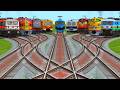 All Realistic Trains Stand On Bumpy Yard line Railroads | train videos indian railways