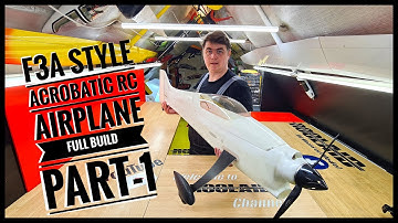 Acrobatic F3A style RC Airplane " SHARK GIRL V3" Full Build From Scratch, 3d printed, laminating DIY