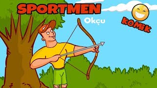 Sportmen - Okçu Komik Spor Çizgi Film Animasyonu