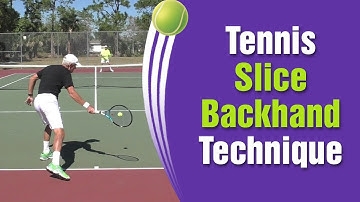 Tennis Forehand Slice Technique - How To Slice In Tennis
